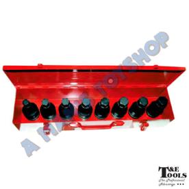 *K*INHEX IMPACT SOCKET SET 1" DR MET 8PC