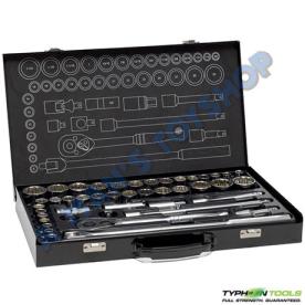 SOCKET SET 1/2" DR METRIC AF 43 PIECE