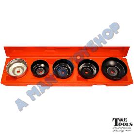 OIL FILTER WRENCH CUP TYPE SET 3/8"DR
