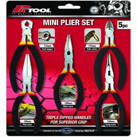 MINI PLIER SET 5 PIECE 115MM TO 130MM