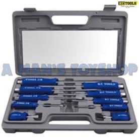 NLA* SCREWDRIVER SET 10PC TANG GO THROUG