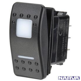 ROCKER SWITCH 12/24V ON/OFF/ON RED LED
