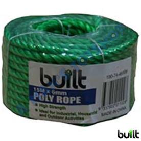 ROPE POLY  6MM X 15 METRE LONG GREEN