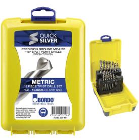 DRILL SET 19 PIECE 1.0-10MM X.5MM METRIC