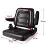 FORKLIFT SEAT WITH  ARMS  BLACK 420MMW